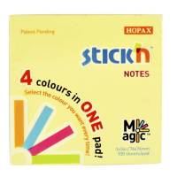 Blok Stick'N Magic 76x76mm 4x25blade i ass. farver