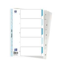 Register ELBA Strong-Line A4 1-5 hvid 0,12mm