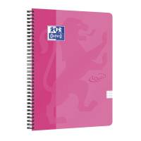 Notesbog Oxford TOUCH A4+ pink kvadreret 90g
