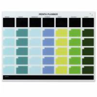 Glastavle M&aring;nedsplanner GB 1200x900mm Multicolor
