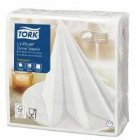 Serviet Tork Linstyle hvid 39x39cm 1/4 fold 50stk/pak