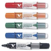 Whitebordmarker Pilot V-Board Master ass. rund spids 2,3mm 5stk/sæt