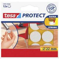 Filtpuder tesa hvide Ø22mm 12stk/pak