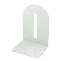 Bogstøtte metal hvid 20cm