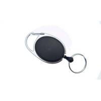 Yo-Yo nøglesnor NN sort m/krog og wire 10stk/pak