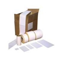 Termoetiket u/ tryk hvid ECO 102x192mm falset permanent kl&aelig;b