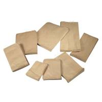 Papirpose m/sidefals 3kg brun 180/90x370mm 500stk/pak 50g