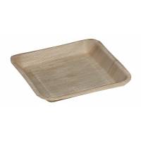 Tallerken palmeblad 24x24cm 100stk/pak