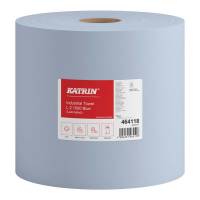 Aftørringspapir Katrin L 2-lags 22cmx360m blå 464118 2rul