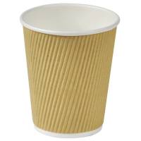 Kaffebæger pap Nature Line 8oz 25cl ripple wall 500stk/kar