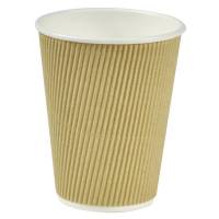 Kaffebæger pap Nature Line 12oz 34cl ripple wall 500stk/kar