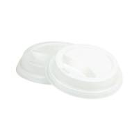 Højt låg t/12/16oz 34/45cl bægre hvid 50stk/ps 1000stk/kar