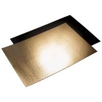 Kagepap guld/sort 24x13cm 50stk/pak