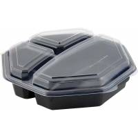 Plastbakke Octawiev 3-rums 230x230x60mm  149872 160stk/kar