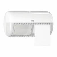 Tork T4 Twin dispenser toiletpapir hvid - movani.dk