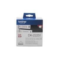 Label Brother DK22251 sort/rød 62mmx15,24m
