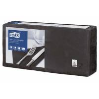 Servietter Tork 3-lags sort 33cm 10x150stk/kar