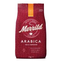 Kaffe Merrild Arabica hele bønner 1kg/ps