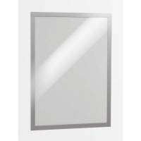 Skilt DURAFRAME® selvklæbende A3 m/sølv ramme 2stk/pak