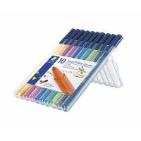 Marker STAEDTLER triplus ass. 10stk/sæt 323 SB10