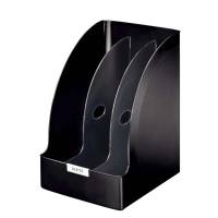 Tidsskriftssamler Leitz A4 Plus Jumbo sort plast
