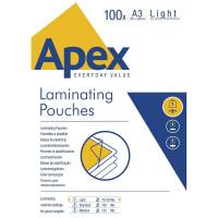Lamineringslomme Apex A3 75/80mic 100stk/pak