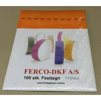 Festtegn TYSTAR 250x20mm orange