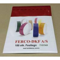 Festtegn TYSTAR 250x20mm r&oslash;d