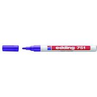 Paint marker Edding 751 permanent violet rund spids 1-2mm