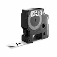 Labeltape DYMO D1 perm. polyester 19mm sort på hvid
