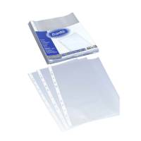 Plastlomme Bantex A4 0,04mm præget 100stk/pak