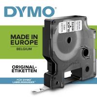 Labeltape DYMO D1 43613 S0720780 6mmx7m sort på hvid