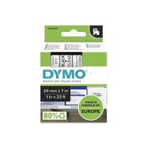Labeltape DYMO D1 53710 S0720920 24mmx7m sort på klar