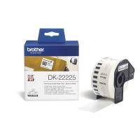 Label Brother hvid DK22225 38mm 30,48m papirtape