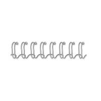 Spiralrygge Fellowes 3:1 wire 8mm sølv A4 36-60ark 100stk/pak