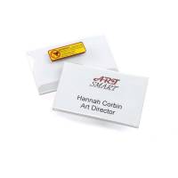 Kongresmærker 54x90mm med magnet holder pak/25 stk