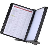 Registersystem A4 Easymount t/10 lommer sort bordmodel