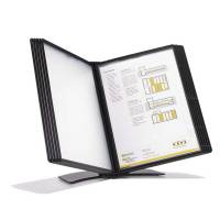 Registersystem A5 Easymount t/5 lommer sort bordmodel