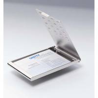 Visitkort box Durable chrome T/20 kort max 95x58mm 2440-23