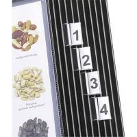 Faner til registerlomme 50 mm transparent 10stk/pak