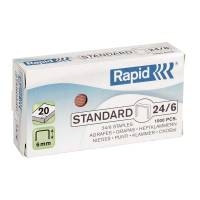 Hæfteklammer Rapid 24/6 1M kobber Standard 1000stk/pak