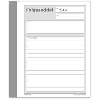Følgeseddelbog 3x50bl 108x150mm 92 2203 40