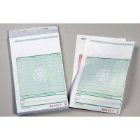 Kasseblok 2640 med grøn tryk 160x102 mm 50 bl m/kopi