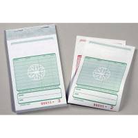 Kasseblok 2641 med grøn tryk carbon 130x85 mm 50 bl m/kopi