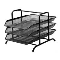 Brevbakkesæt tråd metal MESH m/3 bakker sort