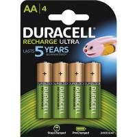 Batteri Duracell genopladelig AA 2400mAh 4stk/pak
