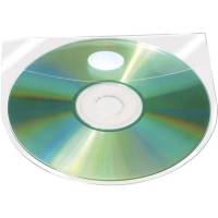 CD-lomme m/klap 127x127mm selvklæb. 6stk/pak