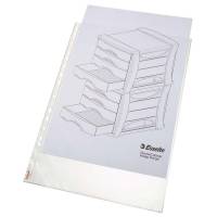 Plastlomme Esselte A3 0,085mm hul lang side premium 10stk/pak