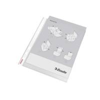 Plastlomme Esselte A5 0,85mm premium præg 10stk/pak