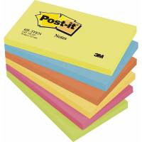Post-it notes neon 76x127mm 6 ass farver 6blk/pak 655TFEN